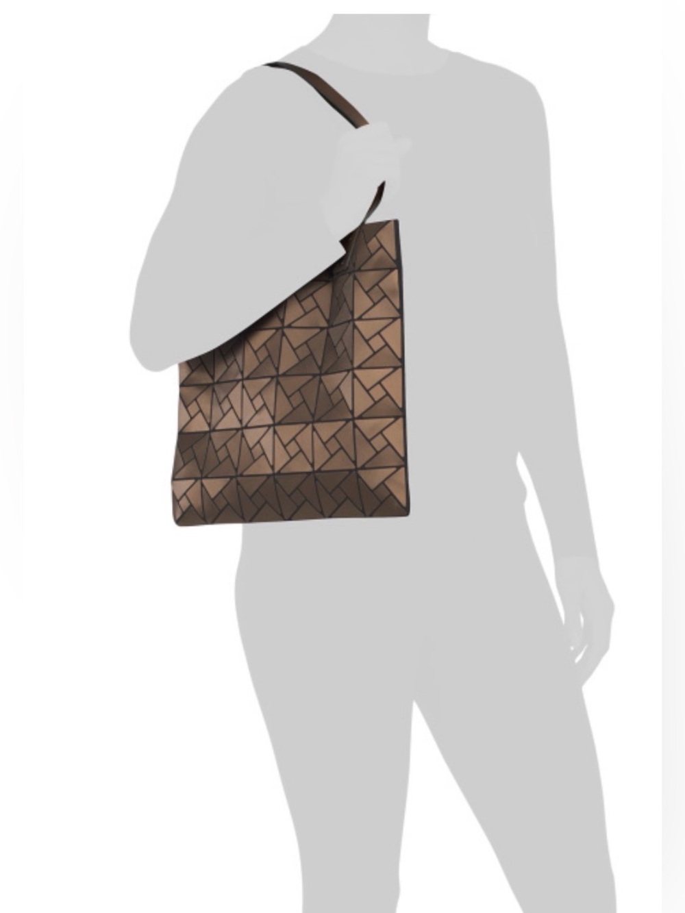 NWT- PATRIZIA LUCA Geometric Metallic Tote - Picture 3 of 5